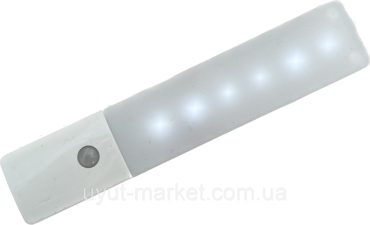 Бездротовий акумуляторний світильник із датчиком руху для ніш, шаф Motion Light USB+, фото 1