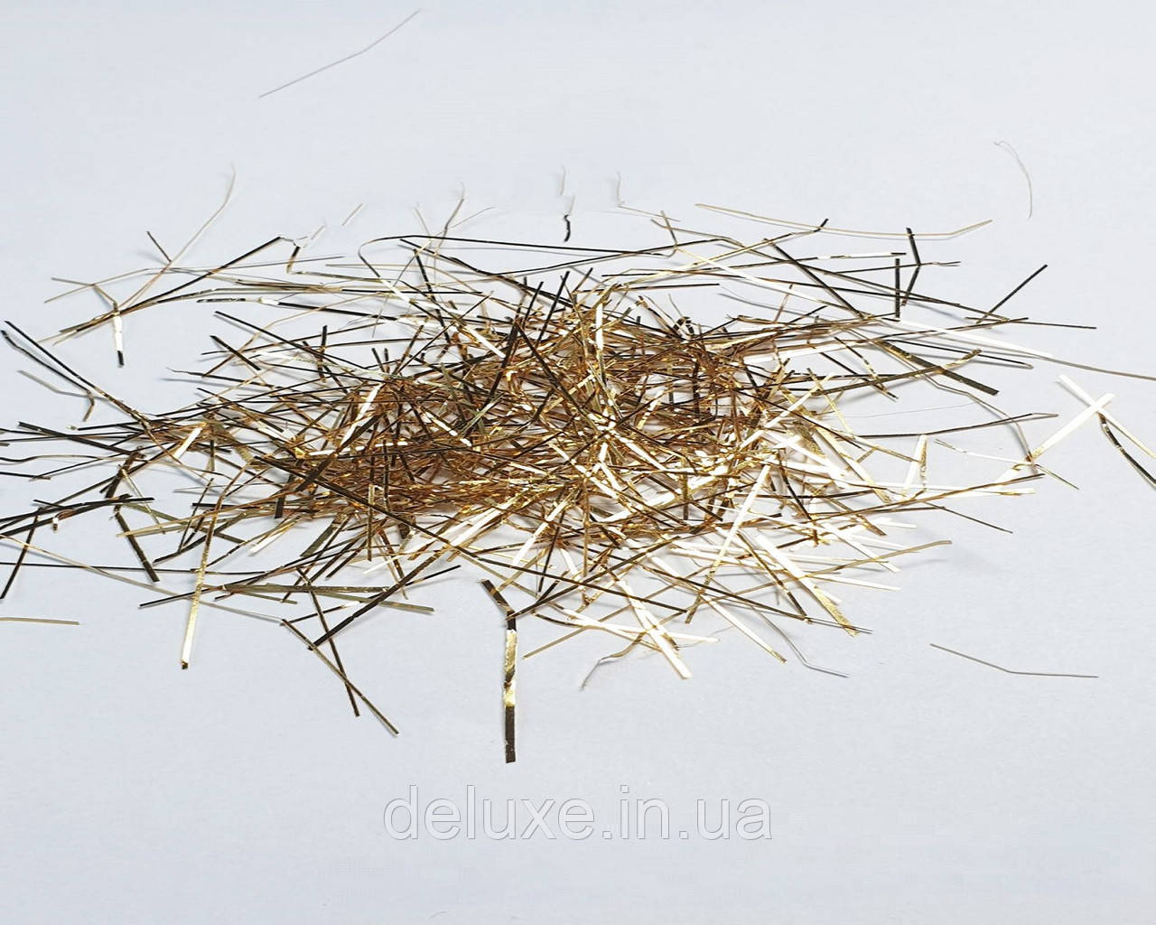 Глітери, золотистий смужка 15-20 мм, 10г, фото 1