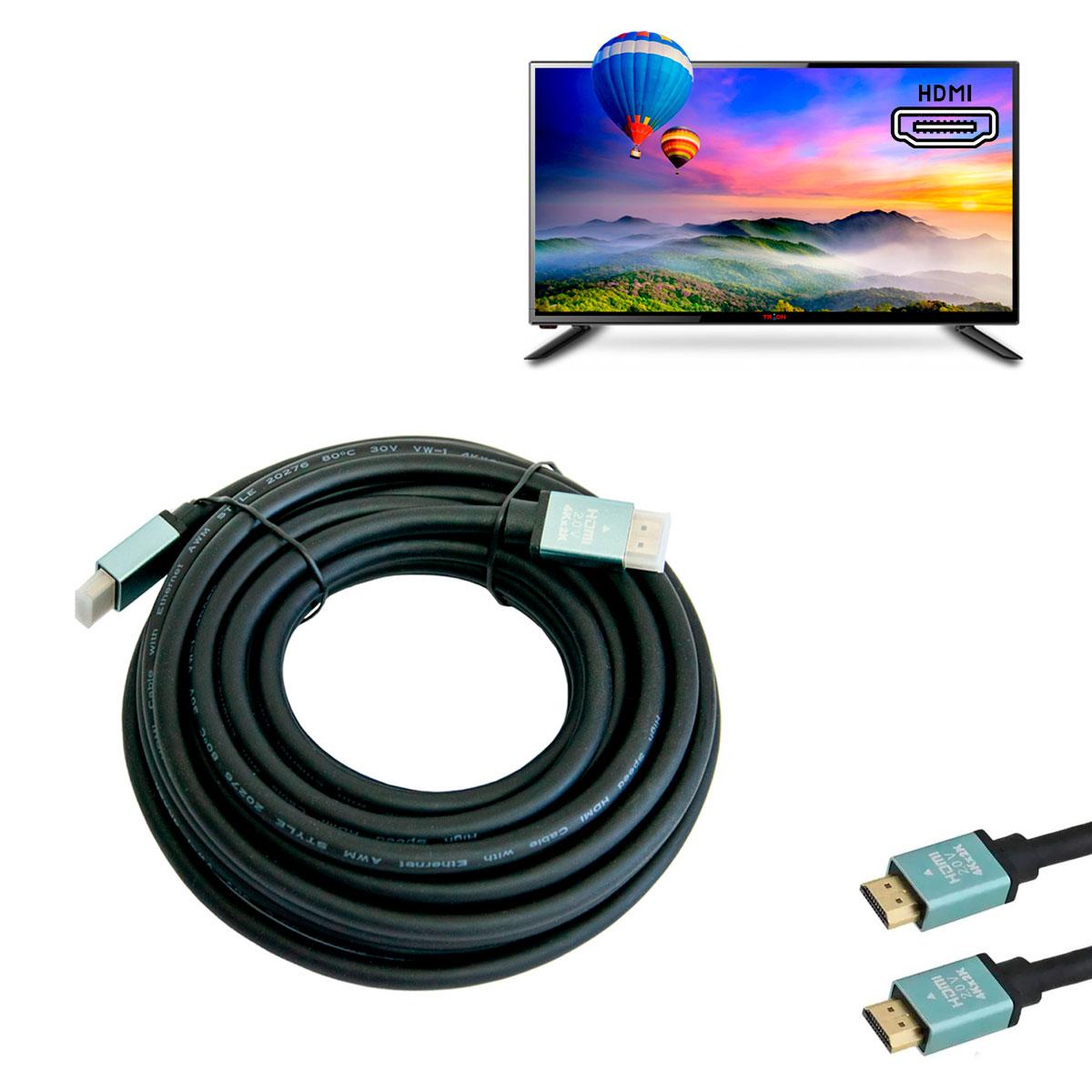 Кабель HDMI-HDMI 2.0 4К*2К 10м ндма кабель-подовжувач, ашдимиай шнур для телевізора та монітора