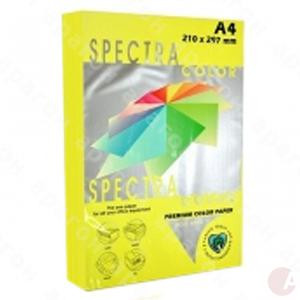 Цветная бумага  А4 80г/м2 Spectra Color Cyber HP Yellow 363 (желт.)(100), фото 1