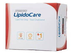 Тест-смужки SD BIOSENSOR на загальній холестерин LipidoCare 25 шт.