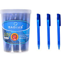 Ручка шариковая Radius 505 в банке синяя 1 мм, 50 шт.