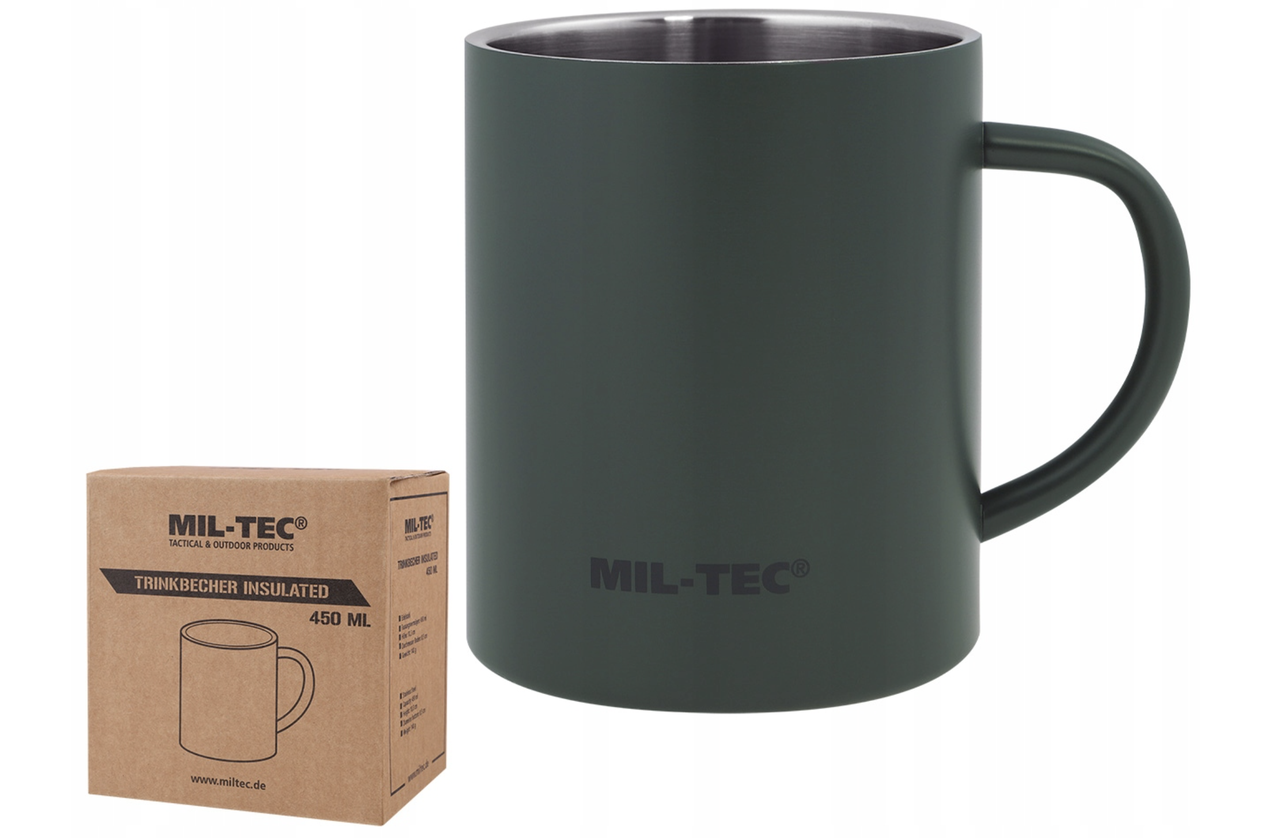 Термокружка тактична з тефлоновим покриттям MIL-TEC 450 ml