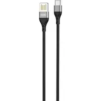 Дата-кабель XO Double-Sided Plug NB188 USB (тато) - Type-C (тато), 1 м Gray