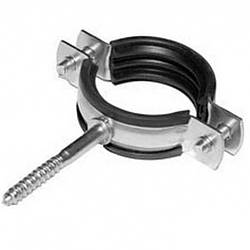 Хомут для труби-1/2 (20-25мм) з гумовим ущільнювачем і шпилькою.