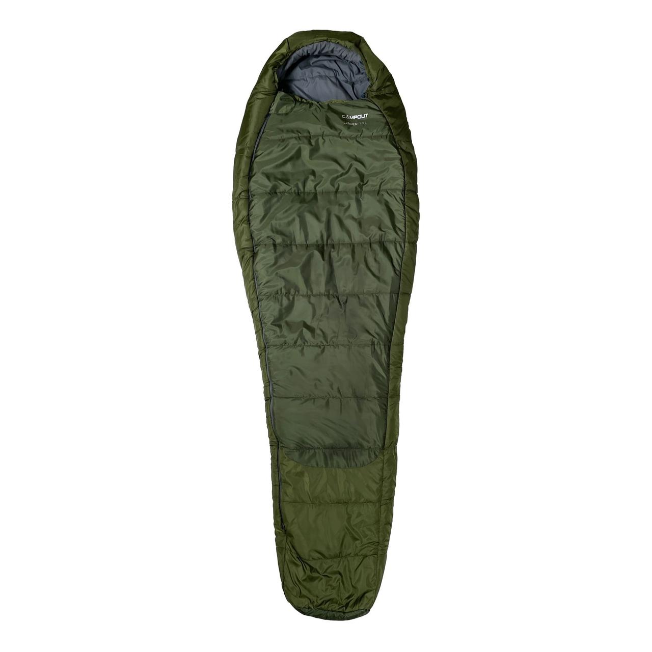 Спальний мішок Campout Linden (-1/-7°C), 195 см - Left Zip, Khaki (PNG 249347)