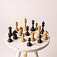 Шахові фігури дерев’яні з шкіряною підкладкою, для дошки 50–55 см, фото 3