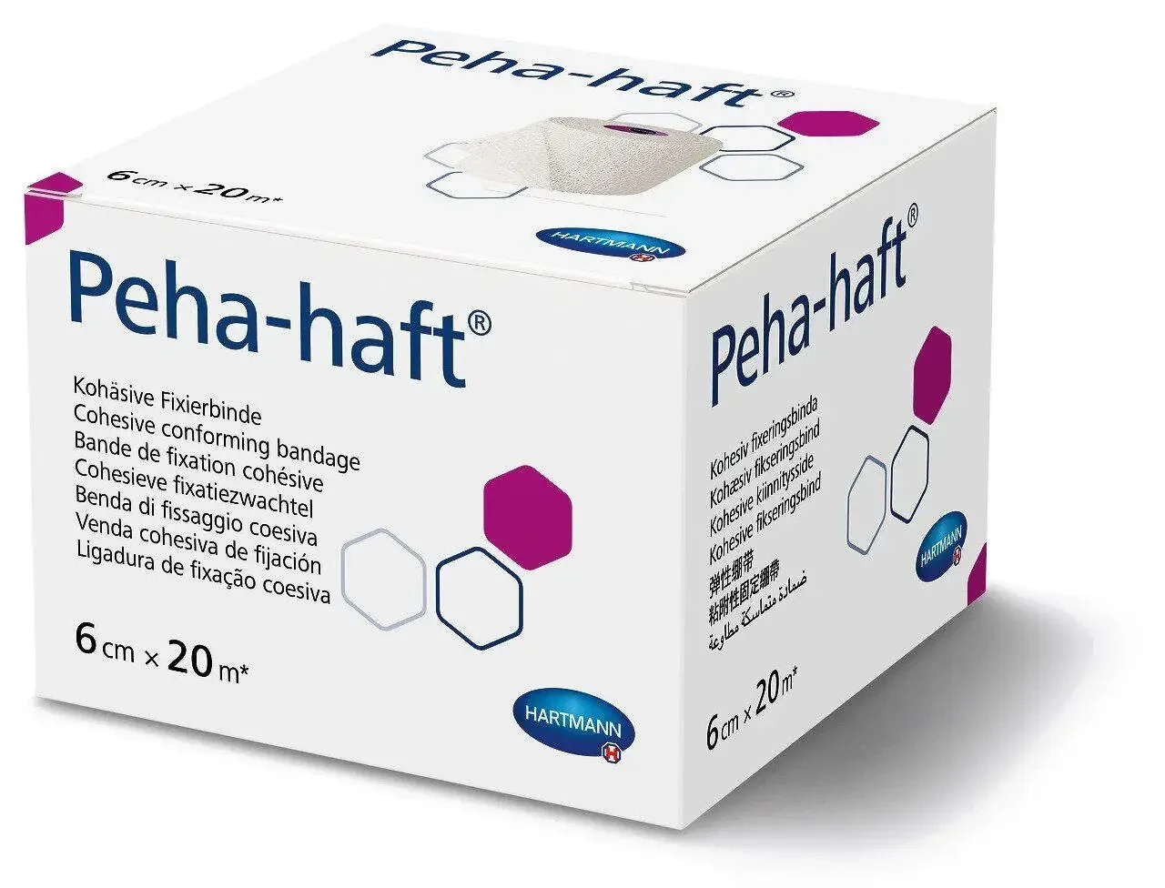 Бинт самофіксуючий 6см x 20м Peha-haft (Пеха Хафт) когезивний фіксуючий, Hartmann, фото 1