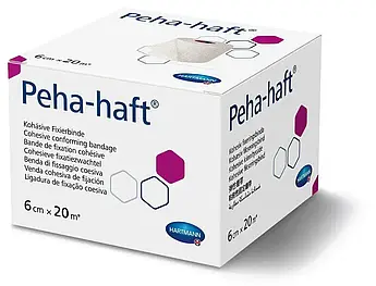 Бинт самофіксуючий PEHA-HAFT (Пеха Хафт) Hartmann когезивний фіксуючий 6 см x 20 м