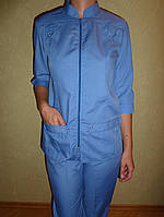 Медицинский костюм. Ткань: батист. Размеры 42 бирюзовый и голубой