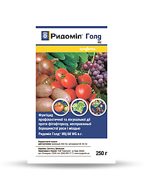 Мілдью й пероноспороз? — Ридоміл Голд 250 г: системний фунгіцид; овочі, виноград, тютюн — Придатний до 11/2025