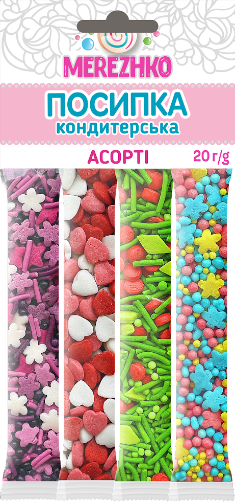 Посипка кондитерська Асорті 20г