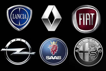 FIAT; OPEL; RENAULT; ALFA ROMEO; SAAB: LANCIA