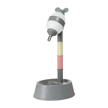 Вертикальний дозатор води для хатніх тварин, пластиковий водяний фонтан для собак із милими вушками