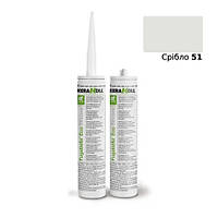 Силіконовий герметик Fugabella Eco Silicone 51 (Срібло) 310 мл