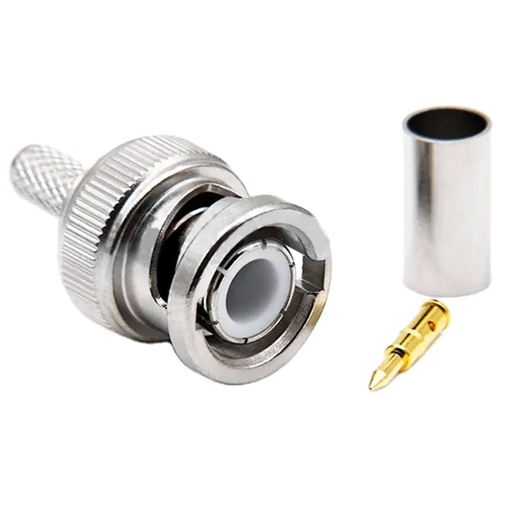 Роз'єм BNC вилка на кабель RG-58 обтискач (BNC-C58P) (BNC-010) (ID ...