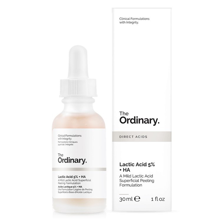 Пілінг із молочною кислотою The Ordinary Lactic Acid 5% + HA 2% 30 мл