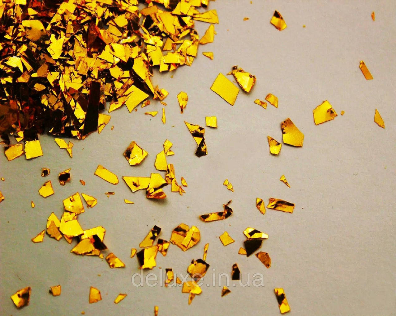 Глітери, золотистий рваний, 10г, фото 1