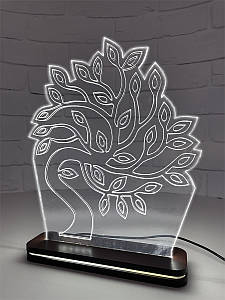 Світильник акриловий, Дерево 24 х 20 см (АСВА4-11)