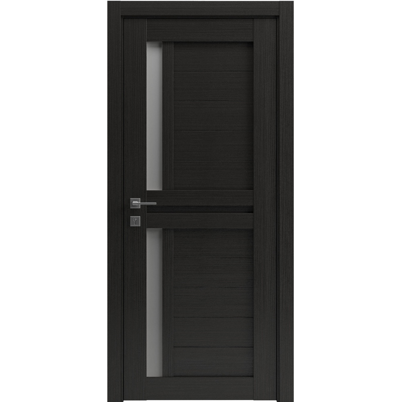 Двері колекції Modern модель Alfa ПГ (з вставкою зі скла), Венге