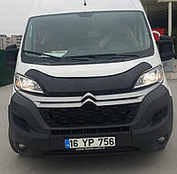 Мухобойка EuroCap на Citroen Jumper 2014+ Дефлектор капота для Ситроен Джампер