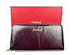 Жіночий гаманець шкіряний Cardinal 20 х 10 х 2 см Баклажанний колір, фото 8