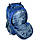 Туристичний рюкзак "Leadhake", 38 л, два відділи, чохол від дощу, жорсткий каркас, розміри: 55*35*20 см, синій, фото 3