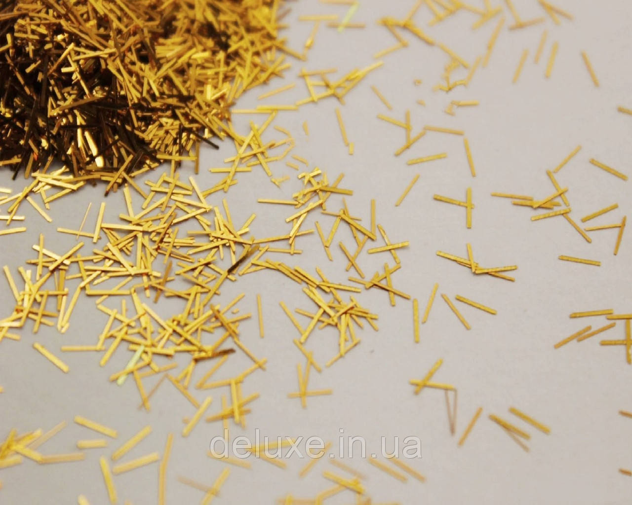 Глітери, золотистий нитка, 10г, фото 1