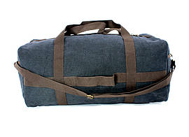 Брезентова дорожня сумка-рюкзак 33 л, ручки, наплічний ремінь, кишені, лямки, розмір: 60*28*20 см, чорна