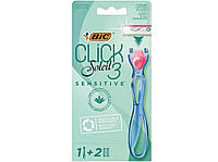Станок для гоління жіночий BIC Miss Soleil Click Sensitive з 2 змінними картриджами (3086123644953)