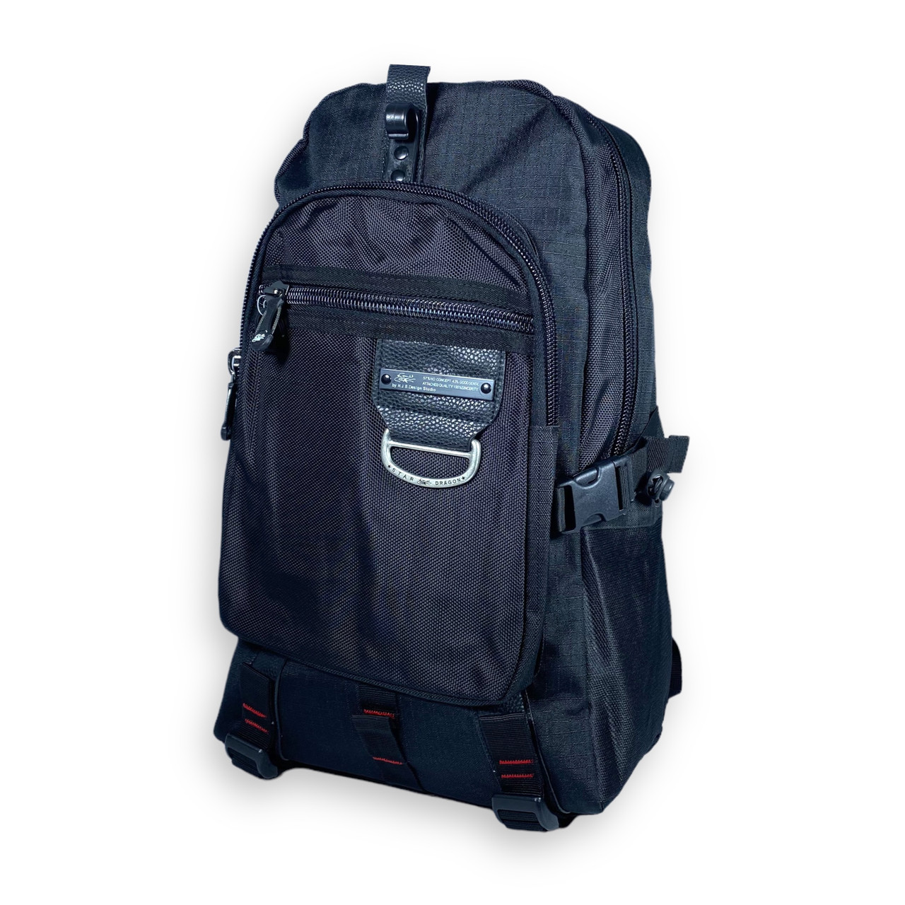 Міський рюкзак, 21 л, поліестер, один відділ, дві фронтальні кишені, розмір: 45*30*16 см, чорний, фото 1