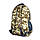 Міський універсальний рюкзак, 27 л, два відділення, бічні кишені, розмір: 45*30*20 см, коричневий піксель, фото 4