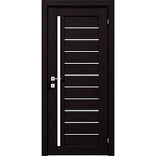 Двері колекції Modern модель Bianca ПГ (з вставкою зі скла), Венге