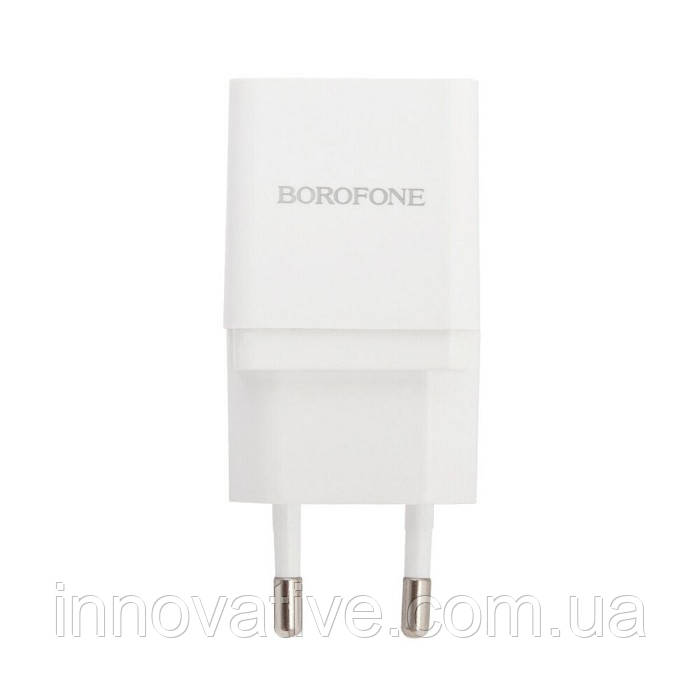 Мережевий зарядний пристрій USB BOROFONE BA19A Nimble single port (Білий)