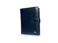 Чоловічий гаманець "H" 11 9відділів для документів 2відділи для купюр10 для карток розм.14*11*2.5см чорний