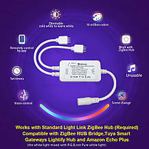 Комплект світлодіодних стрічок GIDERWEL Smart ZigBee 32,8 фута RGB з регульованою яскравістю і кон, Amazon, Німеччина, фото 4