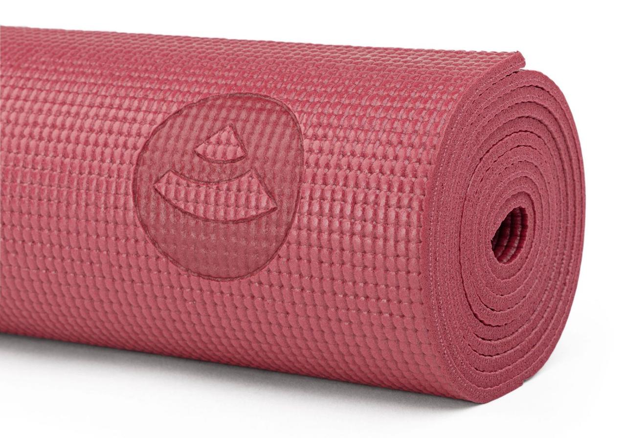 Коврик для йоги Bodhi Asana mat бордовый183x60x0.4 см (в упаковке) - фото 3 - id-p1501595613