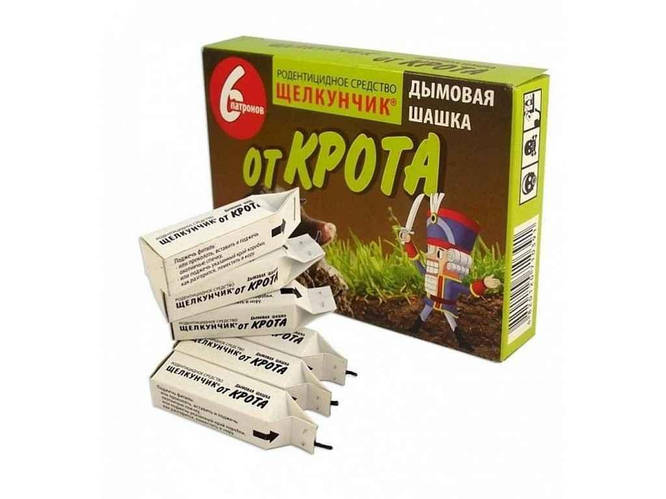 Шашка-дымовушка от кротов (6 патронов) ТМ ЩЕЛКУНЧИК BP (ID#1765980343 ...