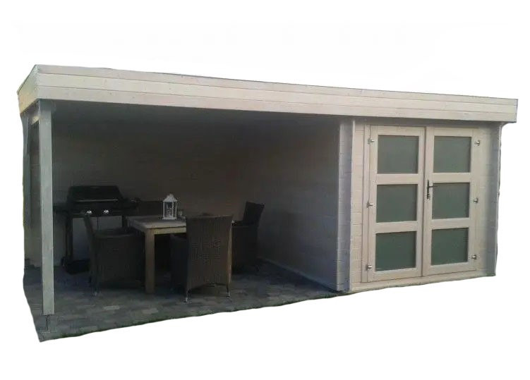 Сучасний сарай, госпблок для дачі з дерева 3.3х5,4 м. від виробника Modern barn - 23