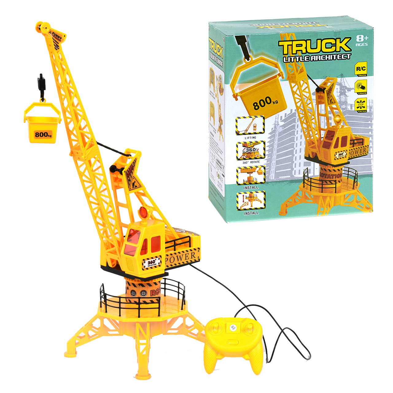 Кран на пульті управління (підсвічування, на батарейках, коробці) QF 323, фото 1