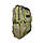 Брезентовий рюкзак 98209EP два відділи, п"ять кишень на лицевій стороні, стяжки, розмір 50*32*17 см, хакі, фото 6