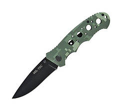 Ніж складаний MIL-TEC One-hand Knife Perforated Grip ACU нержавіюча сталь