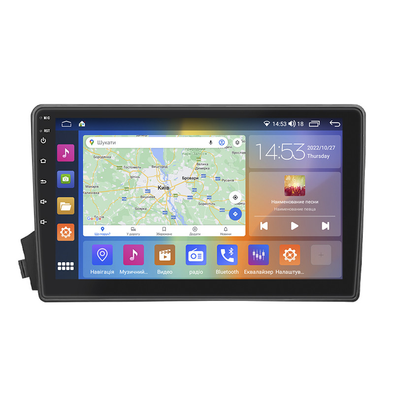 Штатна магнітола Lesko для SsangYong Actyon I 2005-2011 екран 9" 4/64Gb CarPlay 4G Wi-Fi GPS Prime 2 шт., фото 1