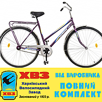 Велосипед 28" УКРАЇНА LUX 65 в комплекті Підніжка, захист ланцюга, Педалі Neco