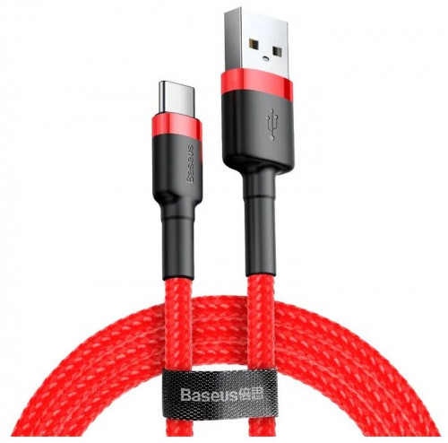 Кабель Baseus Cafule USB - Type-C 3.0A/1m (CATKLF-B) (Red-Black)