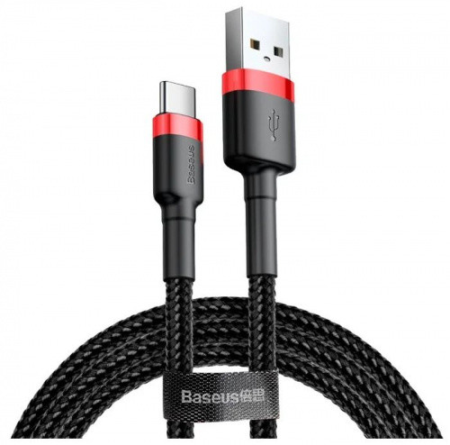 Кабель Baseus Cafule USB - Type-C 3.0A/3m (CATKLF-U) (Black-Red)