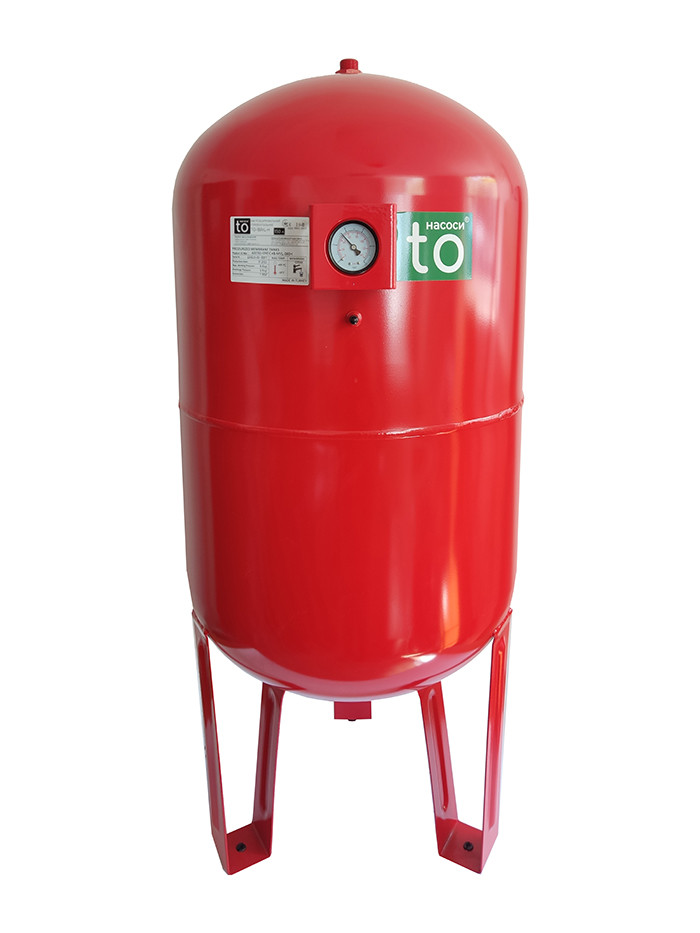 Бак розширювальний 150л вертикальний фланець 1" макс 8 бар змінна EPDM мембрана toНАСОСИ