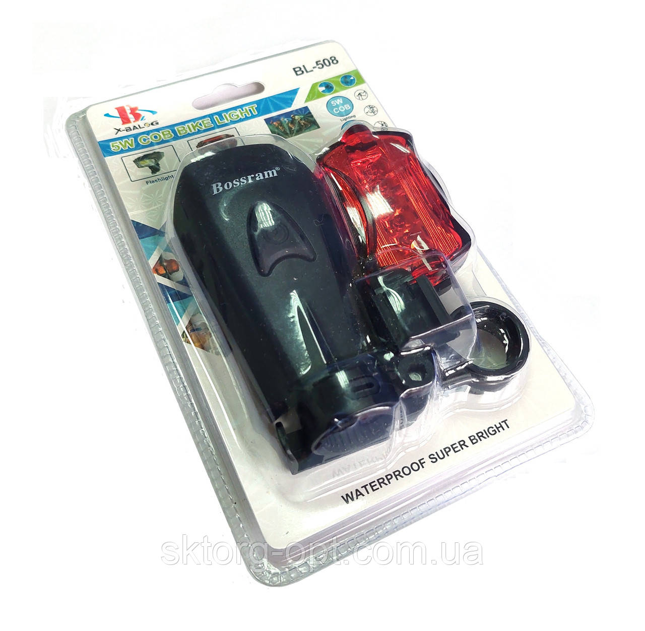 Ліхтар велосипедний набір BL508