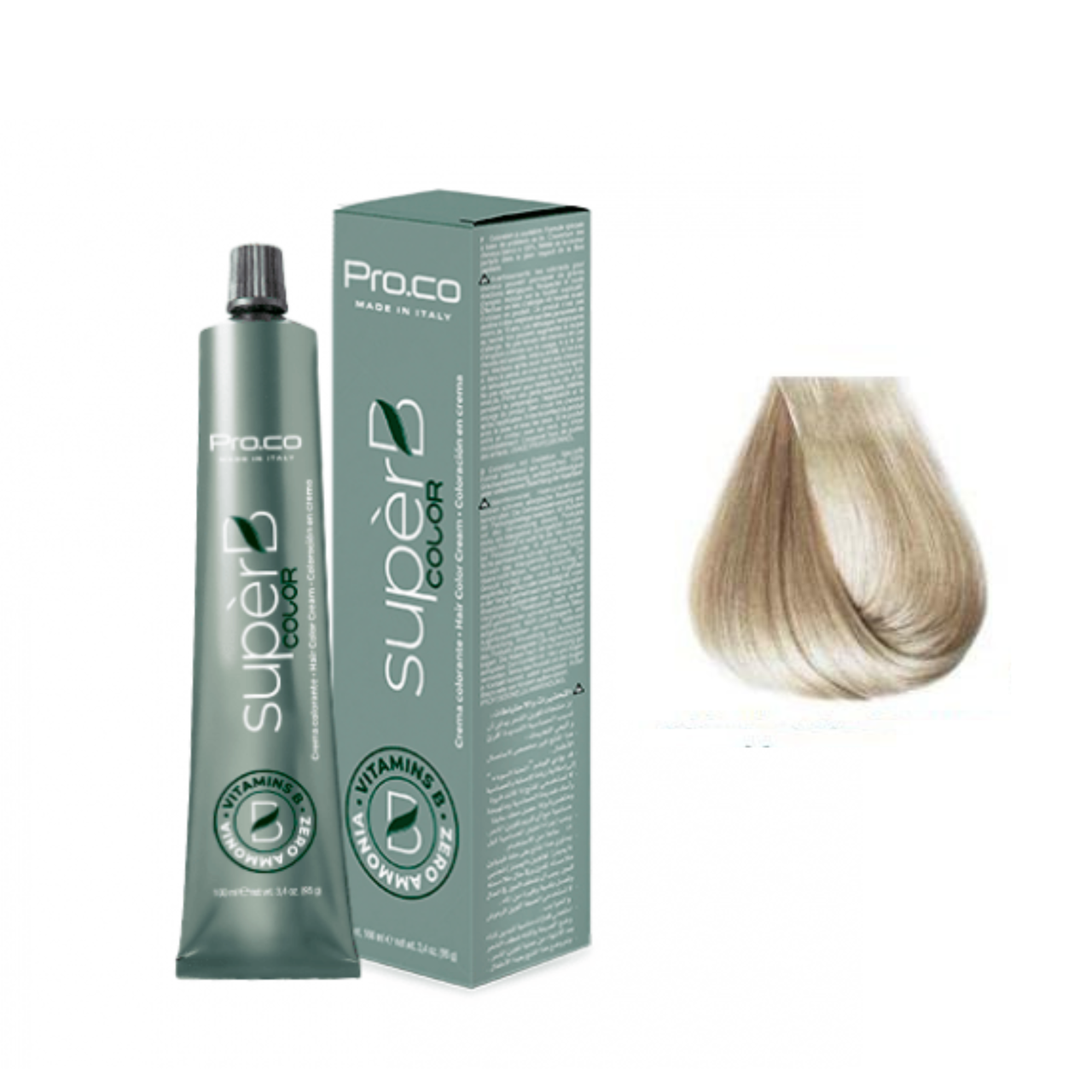 Краска для Волос Безаммиачная Pro.Color Super B Hair Color Cream №10.1 ...