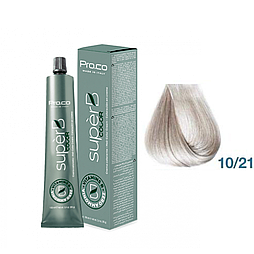 Фарба для волосся безаміачна Pro.Color Super B Color Cream №10.21 Lightest Violet Ash Blond 100 мл